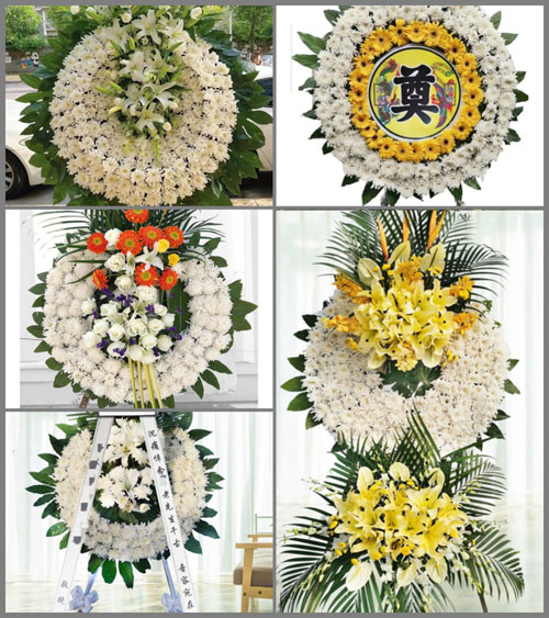 山西长治沁县漳源镇南沟村花圈速递